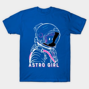 Astro girl - A cute astronaut T-Shirt